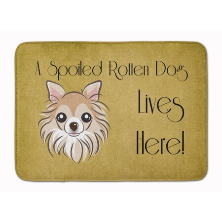 Carolines Treasures Chihuahua Spoiled Dog Lives Here Machine Washable Memory Foam Mat BB1499RUG